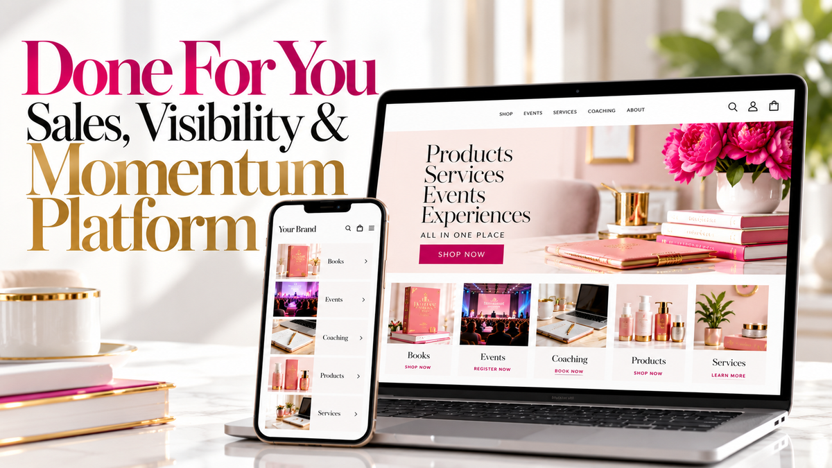 Done For You Sales, Visibility & Momentum Platform Deposit Link